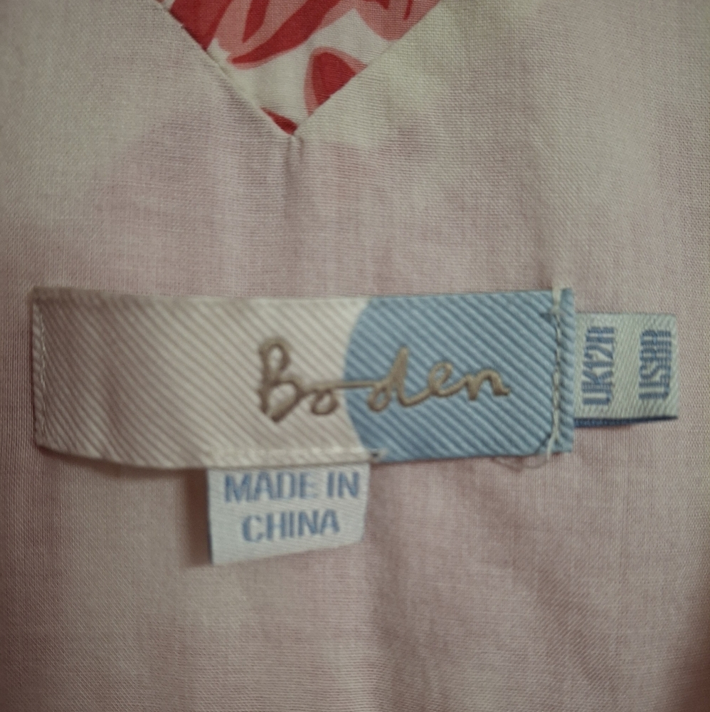 Boden Women's Midi Dress in Pink and Red Floral - Picture 4 of 8